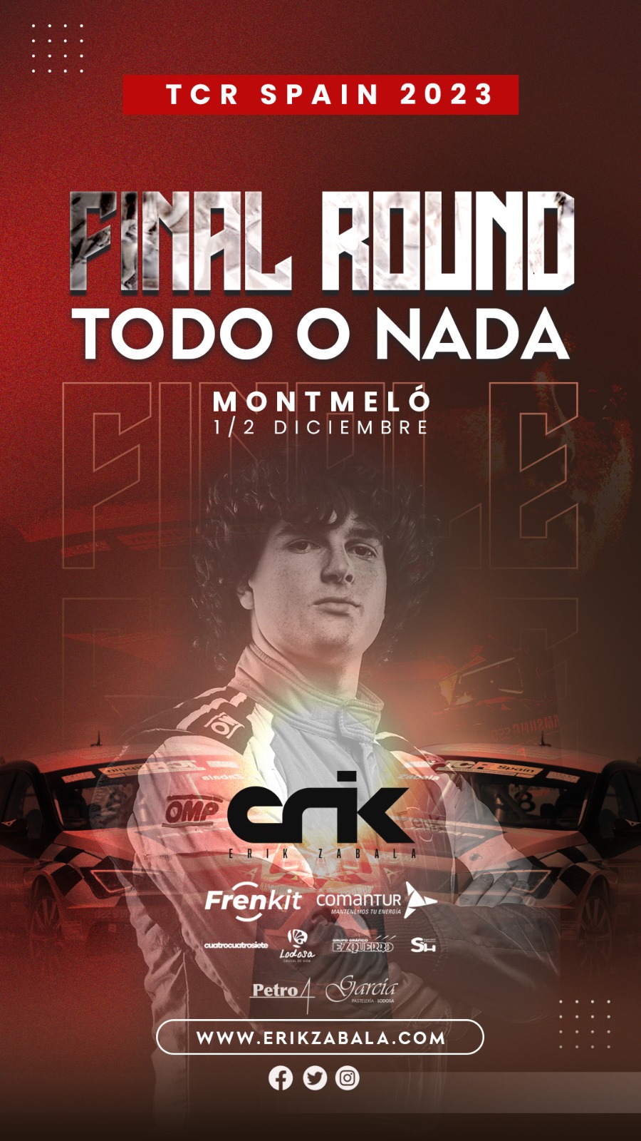 Todo o nada. Erik Zabala luchar&aacute; este fin de semana por el campeonato en Montmel&oacute;